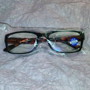 🎄Elegant Black and Brown Reading Glasses Strength 2.5